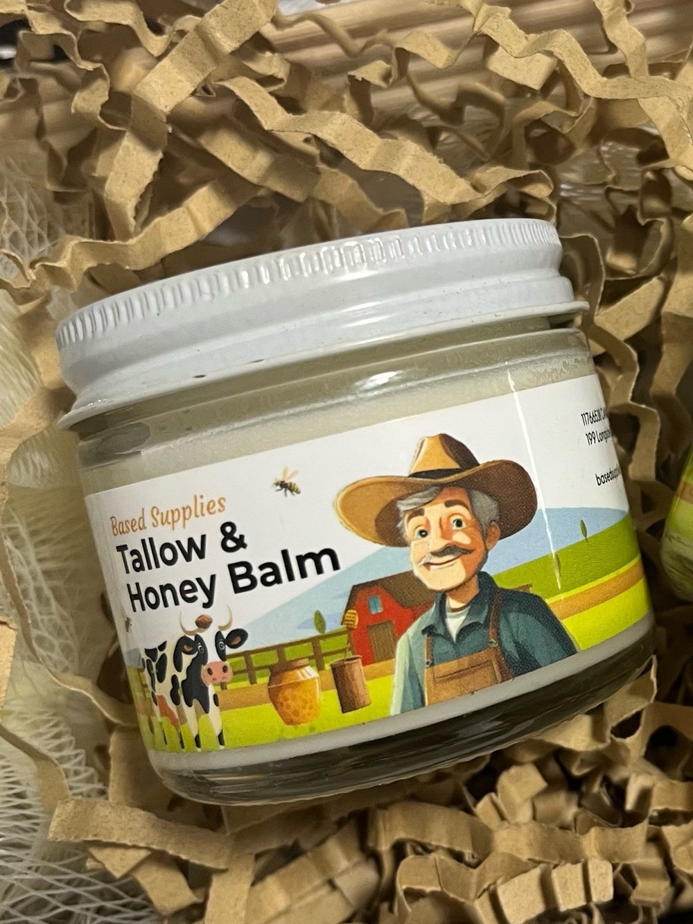 4. Based Supplies Tallow Honey Balm 2oz